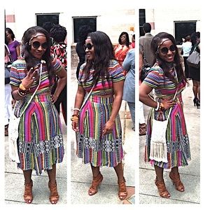 Crop Top and Skirt Co-Ord outfit